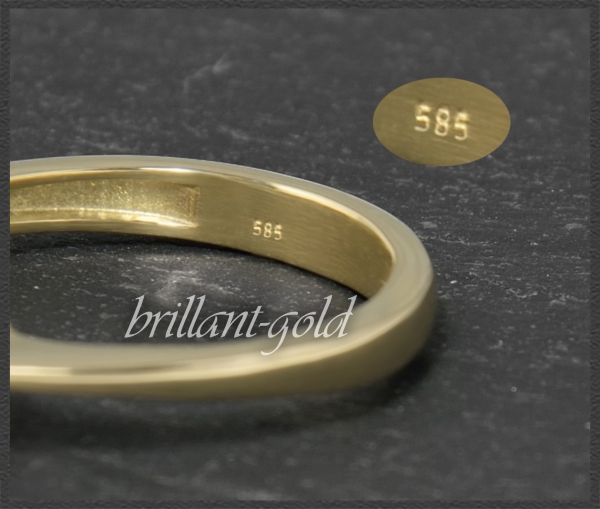 Gold Ring mit 0,71ct Brillant, champagner & VS1